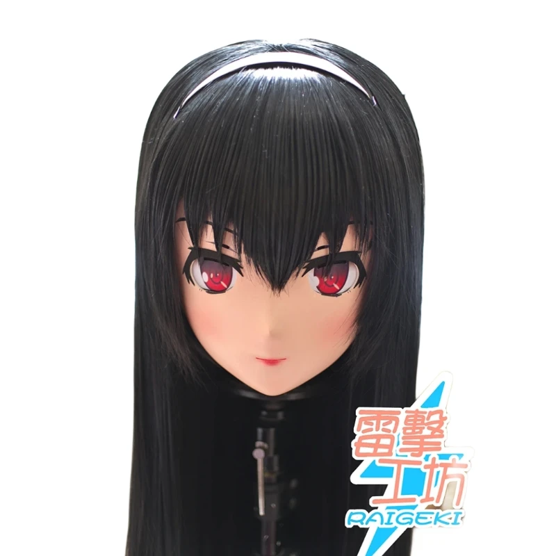 

(RAIGEKI MAKS 108) Silicone Helloween Head Mask Crossdressing BJD DOLL Kigurumi Anime Kasumigaoka Utaha Cosplay Mask