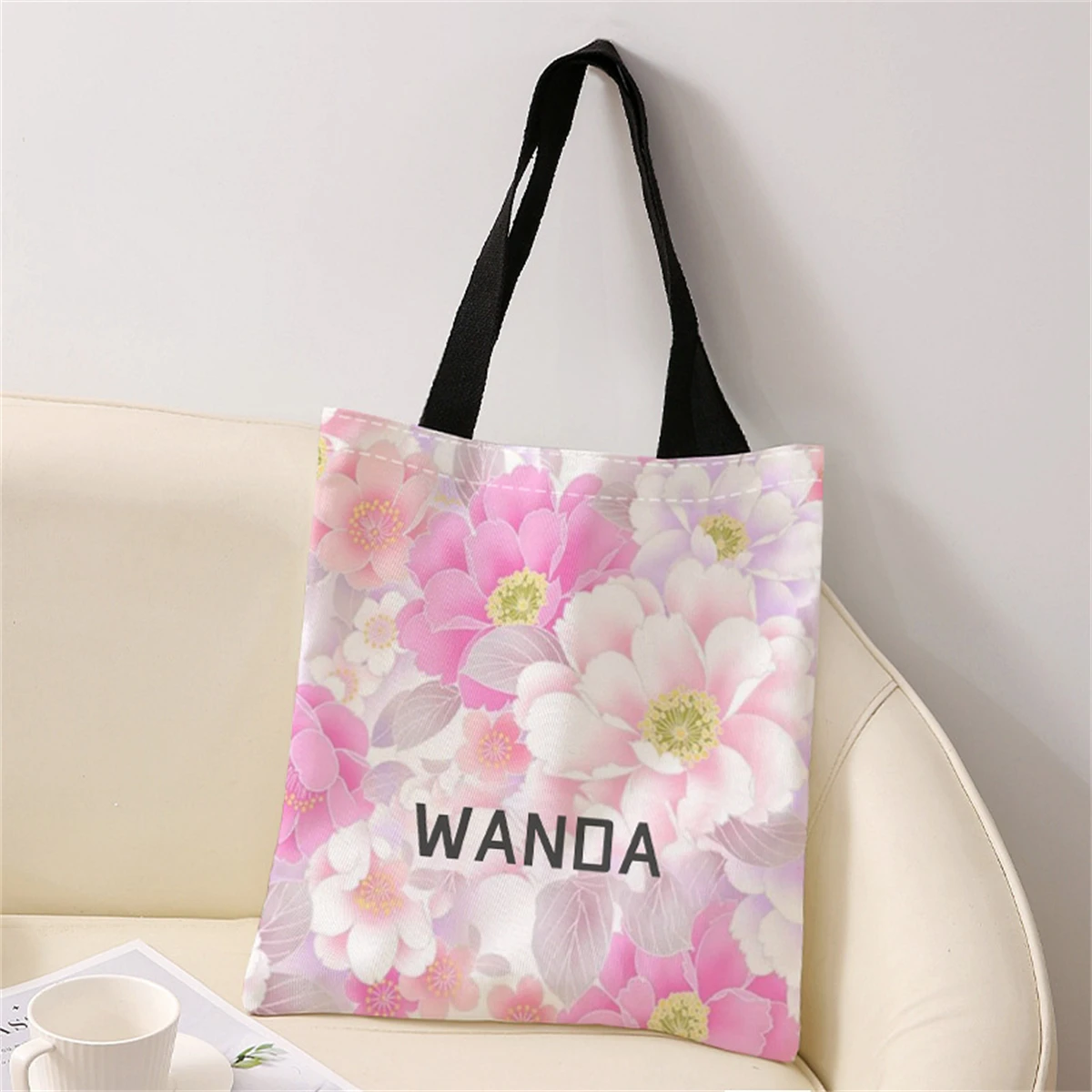 New women's tote bag, customized photo shopping bag, can be customized according to your unique design