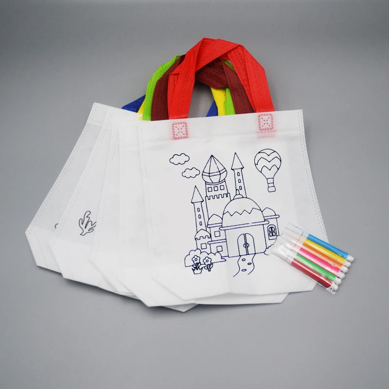 Sacs à Main réutilisables, DIY Sac de Peinture des Enfants, DIY Sac à Motif  Double Face des Enfants Sac Graffiti de Animal Idéal, po - Cdiscount  Beaux-Arts et Loisirs créatifs