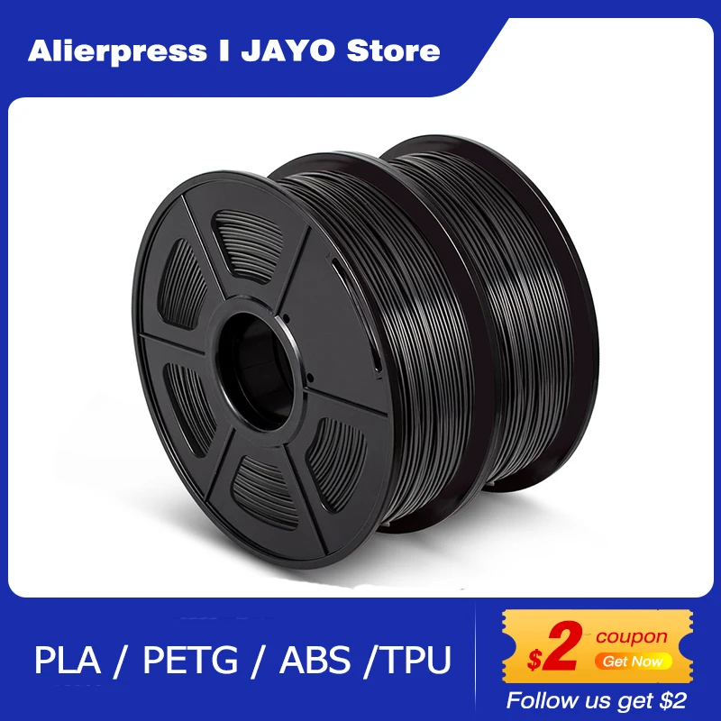 SUNLU PLA/PETG/SILK/ABS 3D Printer Filament 1kg 1.75mm TPU(0.5kg/Roll) 2Roll 3D Printing Materials for 3D Printer&3D Pen jayo sunlu neatly wound petg filament 3d printer filament 1 75mm 1kg 3d printing materials fit most fdm 3d printers