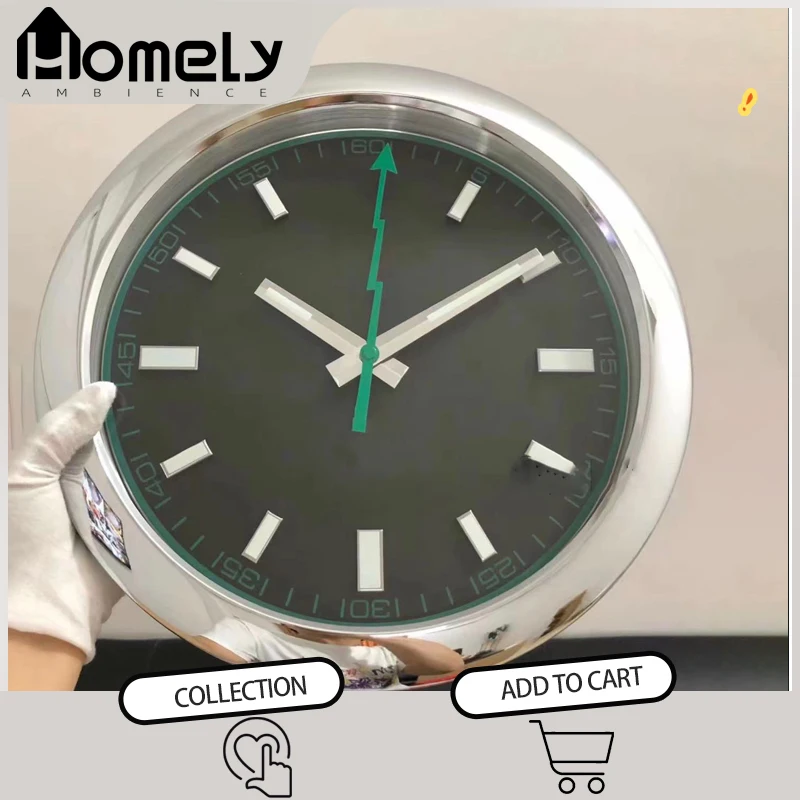 

Metal Luxury Wall Clock Luminous Art Large Metal Living Room Fashion Home Clocks Home Decoration Wall Hanging Watch Decor Clock