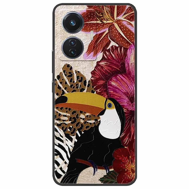 3D Relief Emboss Soft Silicone Cartoon Phone Cover