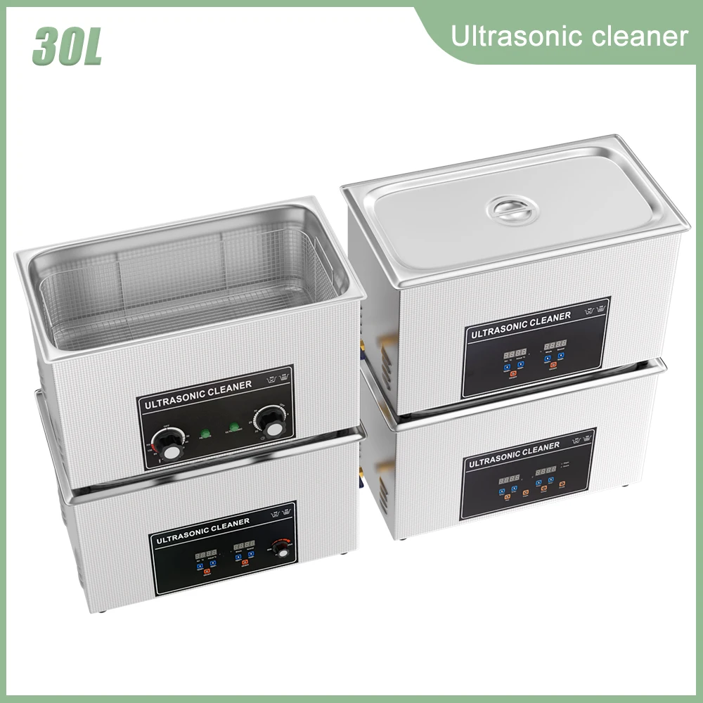 600w Large Ultrasonic Cleaner 30L Ultrasonic Bath with Heater Tap Washing Dental Engine Jewelry Ultrasound Cleaning Machine 220V 1