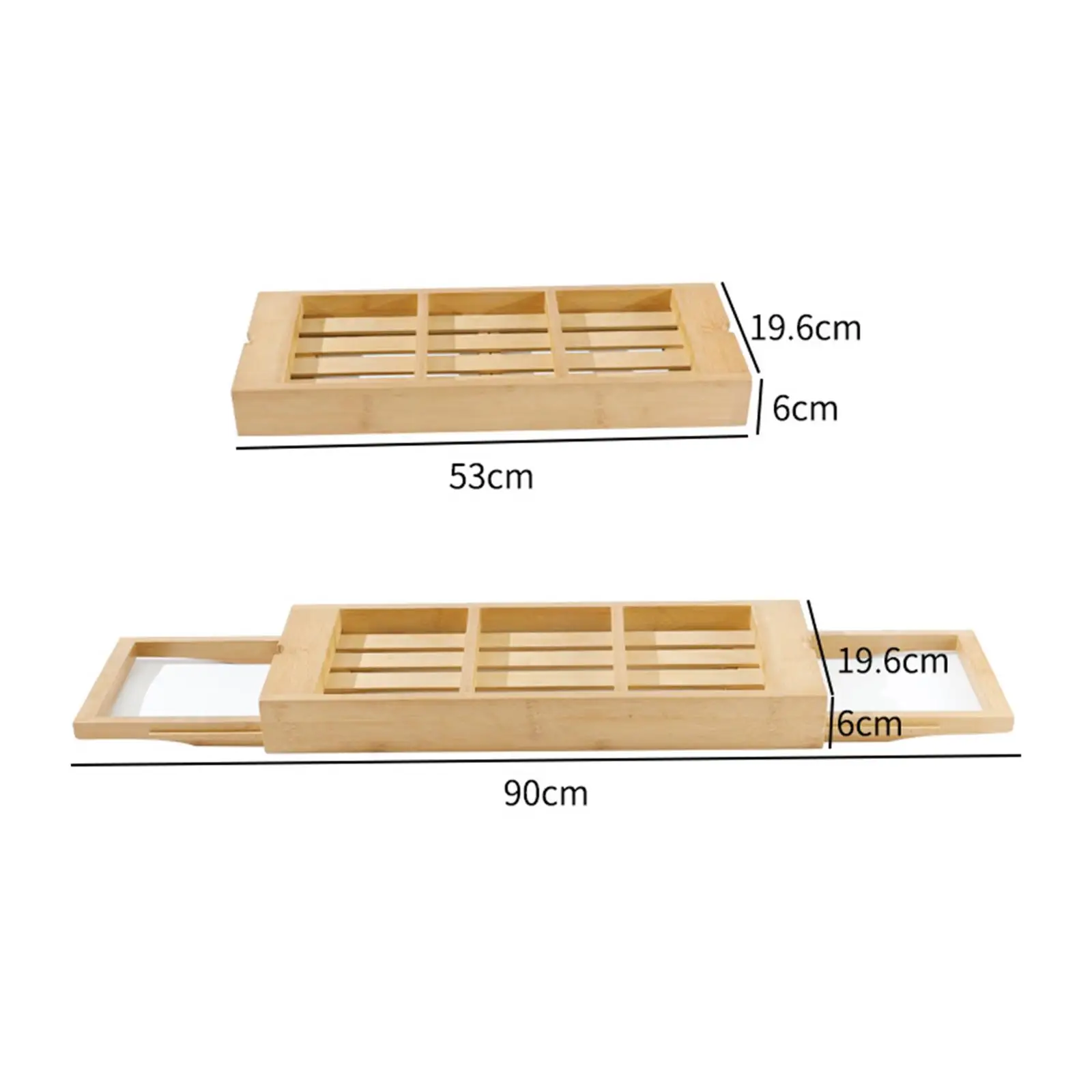 Bathtub Rack Bridge Tablet Holder Bathtub Tray for Tealight Drinks Breakfast