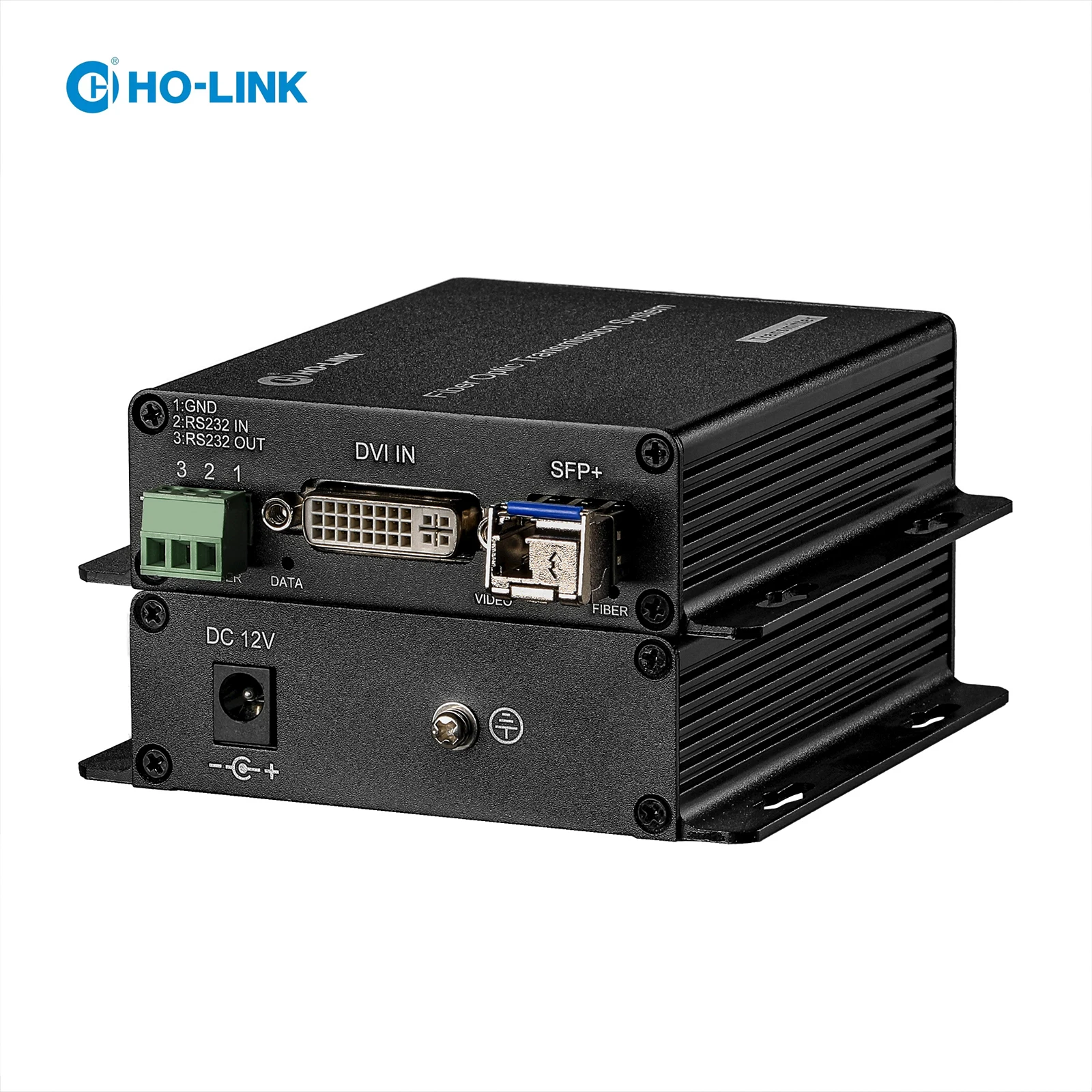 DVI to Fiber Converter, Ultra 4K@30Hz DVI Video Optical Transceiver, Up to 20km over Single-Mode with External Stereo Audio