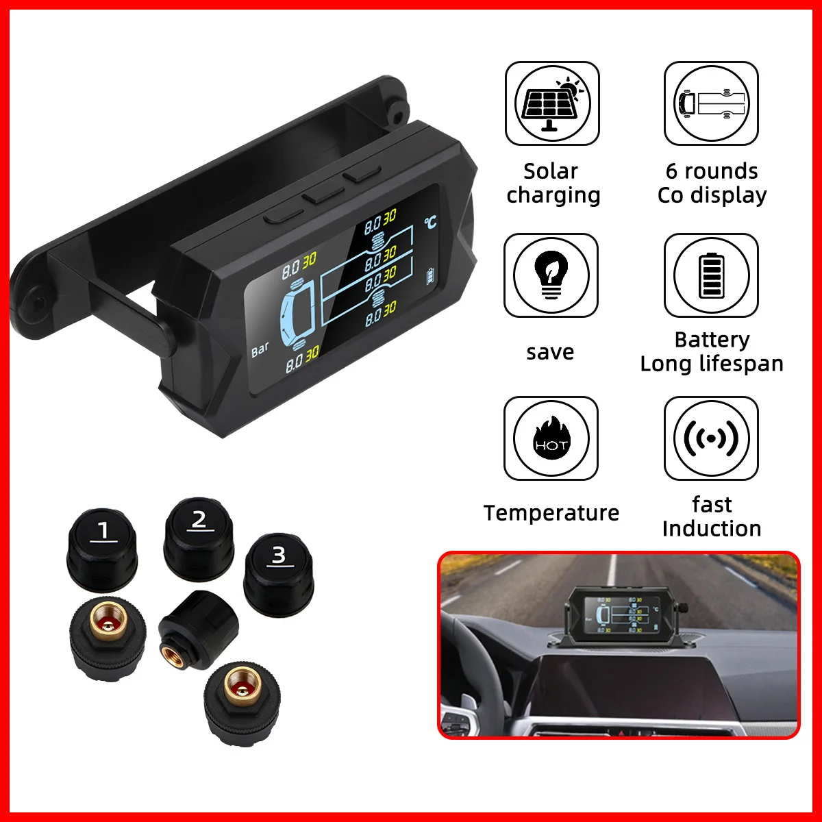 INFITARY RV TPMS Tire Pressure Monitoring System Wireless Car Bus Truck  Trailer Real Time Monitor Temperature Air Leakage Alarm - AliExpress