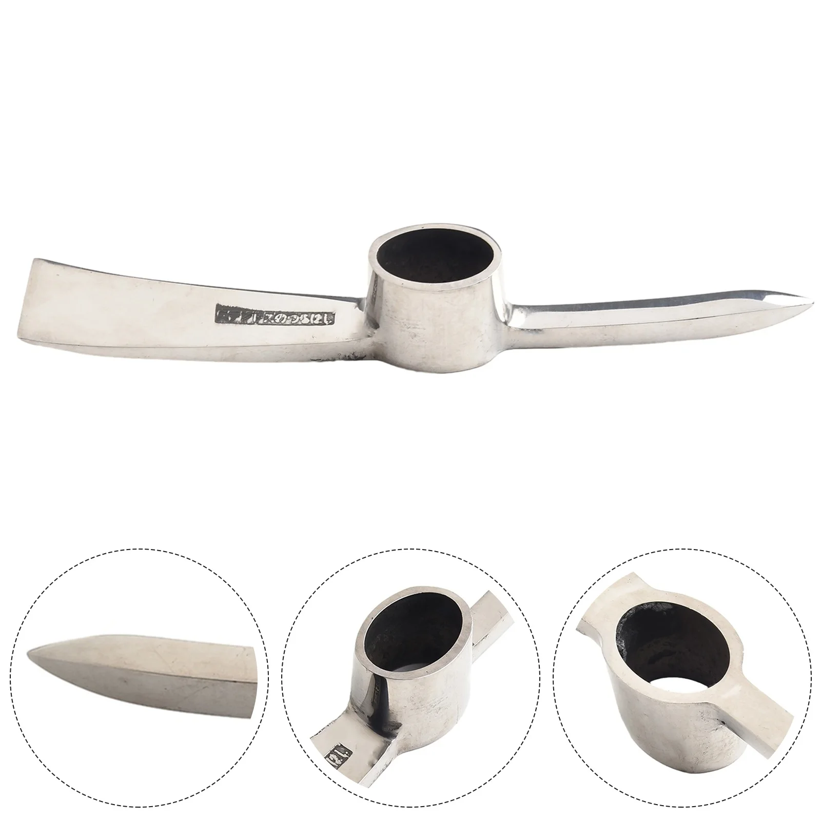 Description Picture 5 of itemMini Stainless Steel Pickaxe Without Handle Gardening Garden Soil Plowing Tool Portable Mountaineering Pickaxe