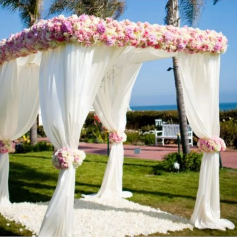 

9.8ft * 9.8ft * 9.8ft White canopy drape wedding decoration,Including Drape and Stand Free Shipping