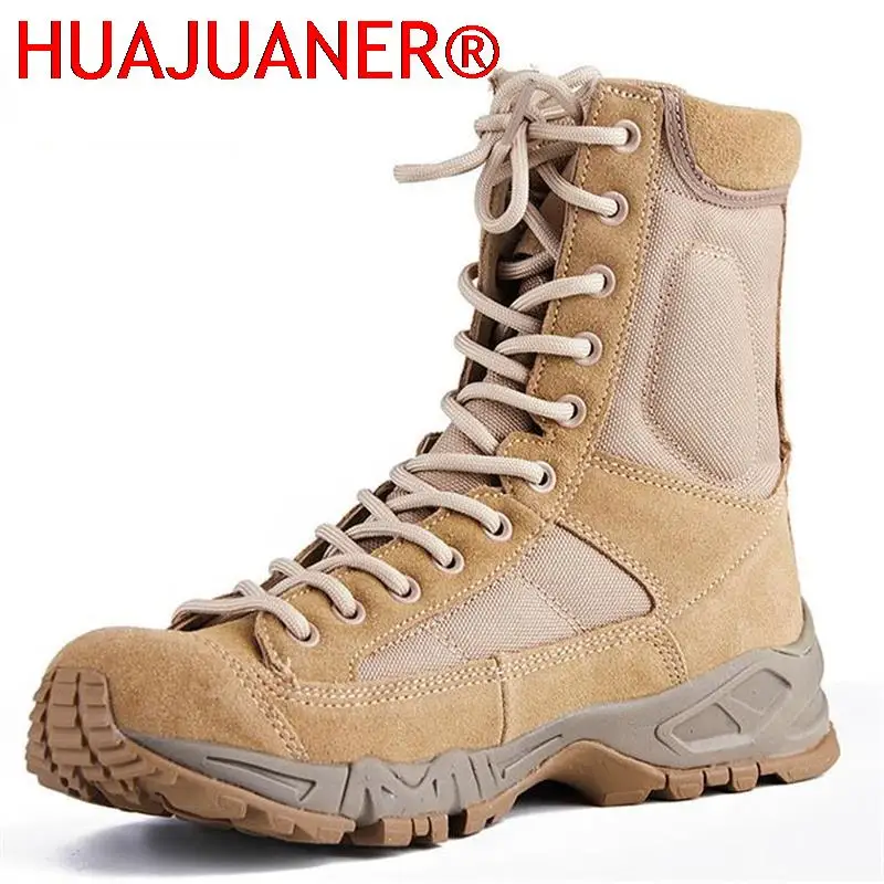 

Spring Summer Men Women Ultrallight Tactical Military Boots Outdoor Airborne Boots Air Force Desert Combat Boots Army Shoes