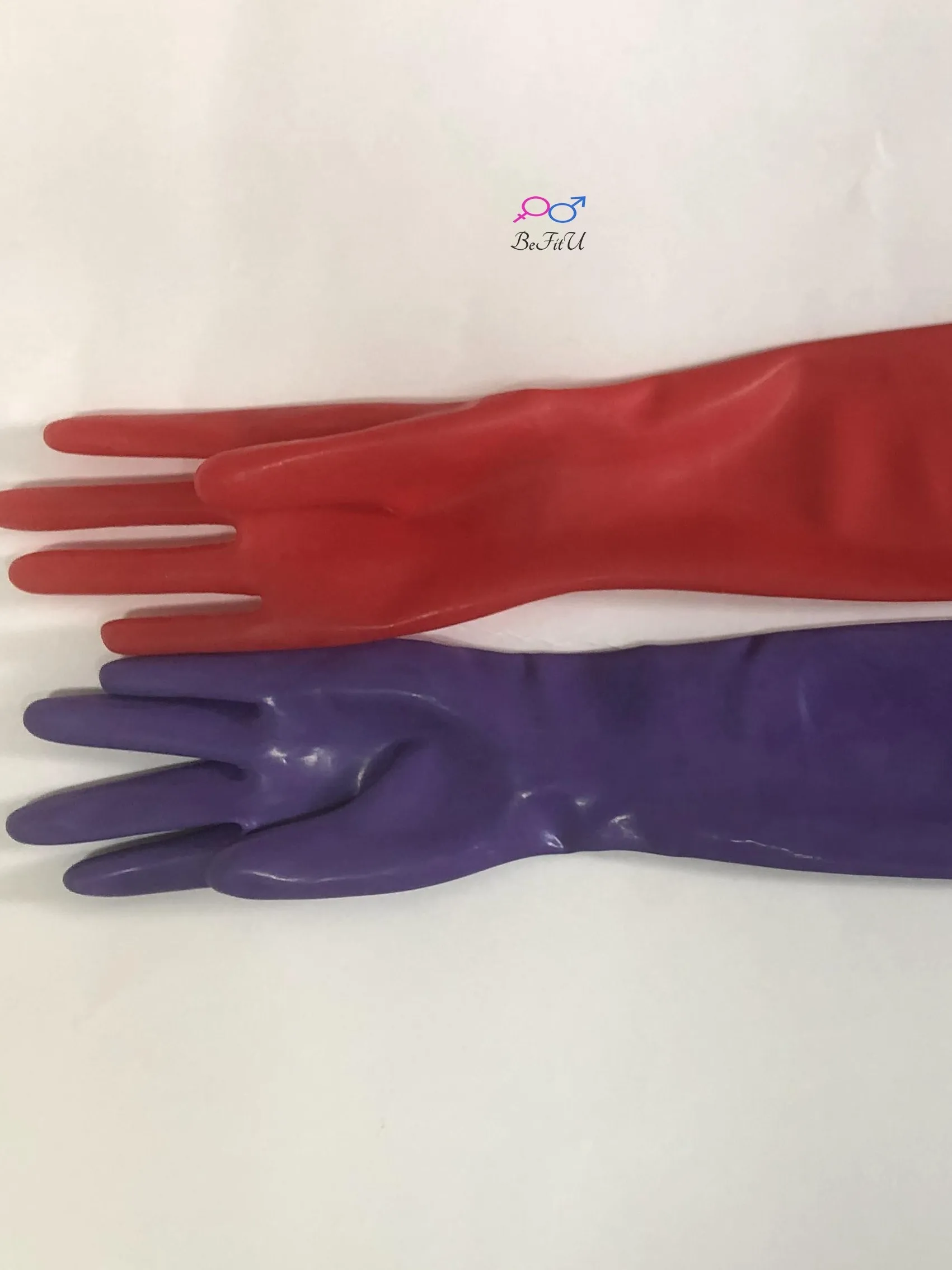 Free shipping standard Latex Short gloves  Mitten Slim Finger Seamless Unisex Gloved Natural  3D