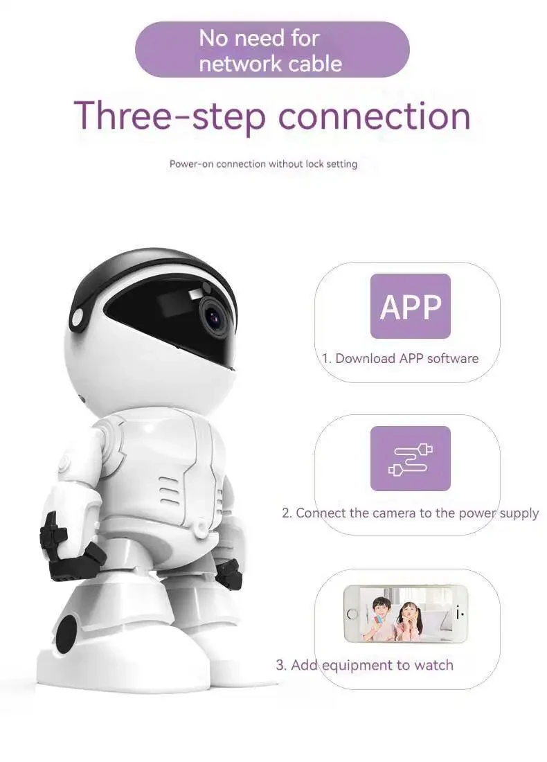 Title 4, 1080P Roboter IP Kamera Überwachungskamera WiFi...