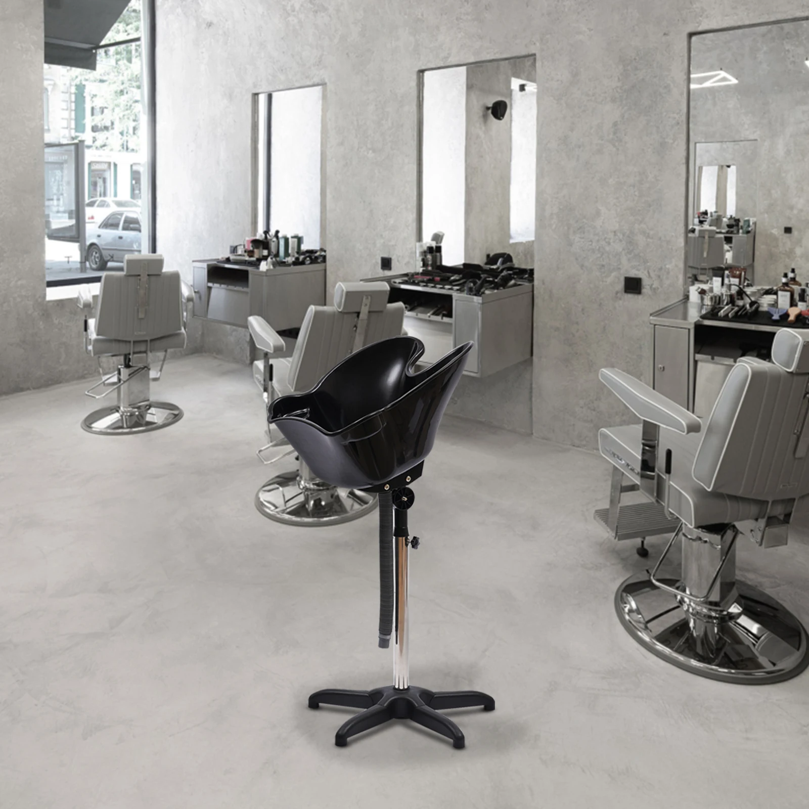 Portable Salon Mobile Hairdressing Washing Hair Basin Sink Backwash Shampoo Bowl[Large size]