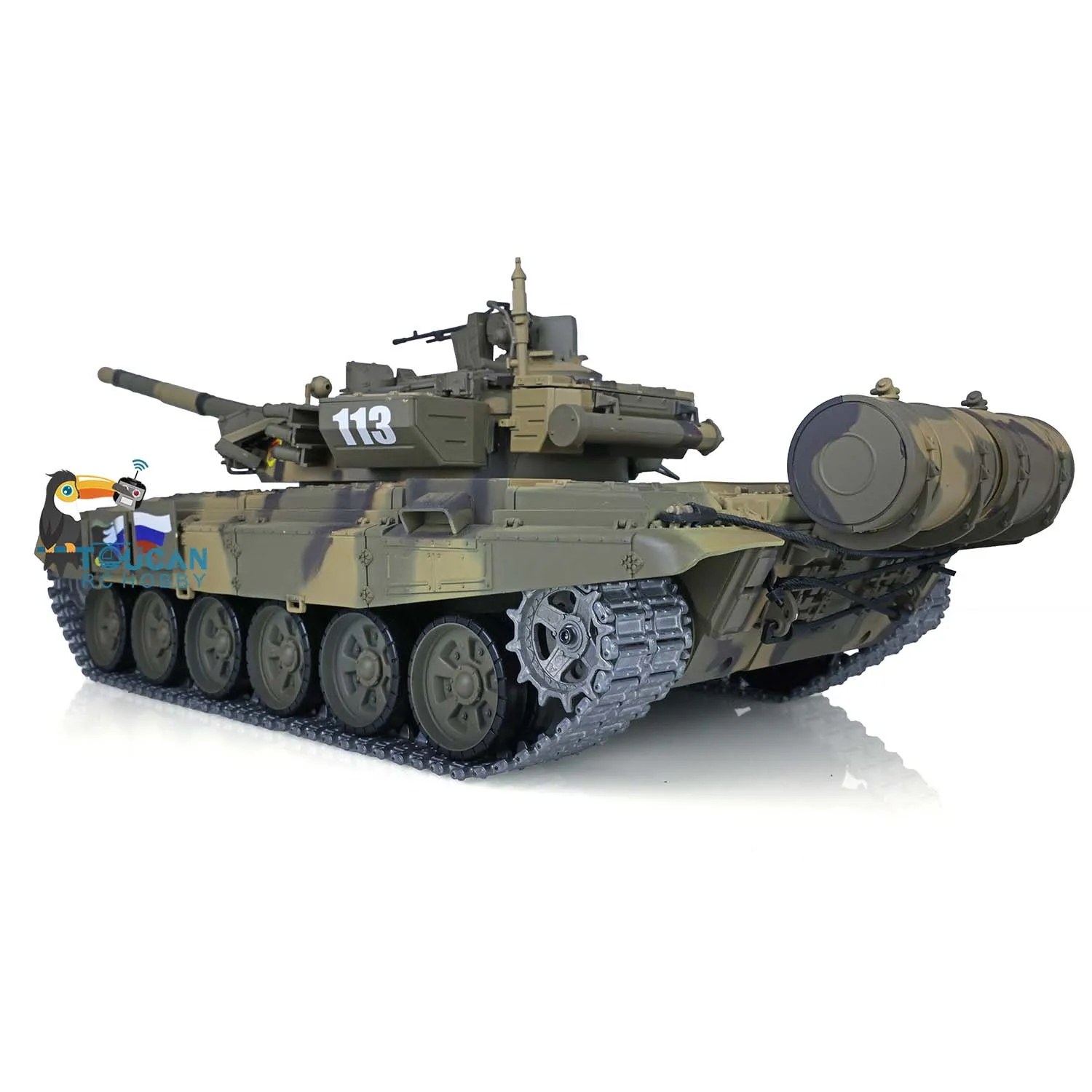 HENG LONG 1/16 7.0 Upgraded Metal Russia T90 RTR Radio Control Tank 3938 FPV 360° Turret RC Panzer Vehicle TH17852-SMT4 4