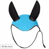 Horse Riding Breathable Meshed Horse Ear Cover Equestrian Horse Equipment Fly Mask Bonnet Net Ear Maks Protector #279730 5