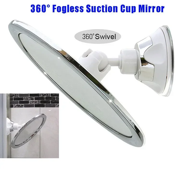 10x Magnification With Holder Suction Cup 360 Rotation Shower Shave Round Mirrors Bathroom Mirrors Washroom Fog Free New 2