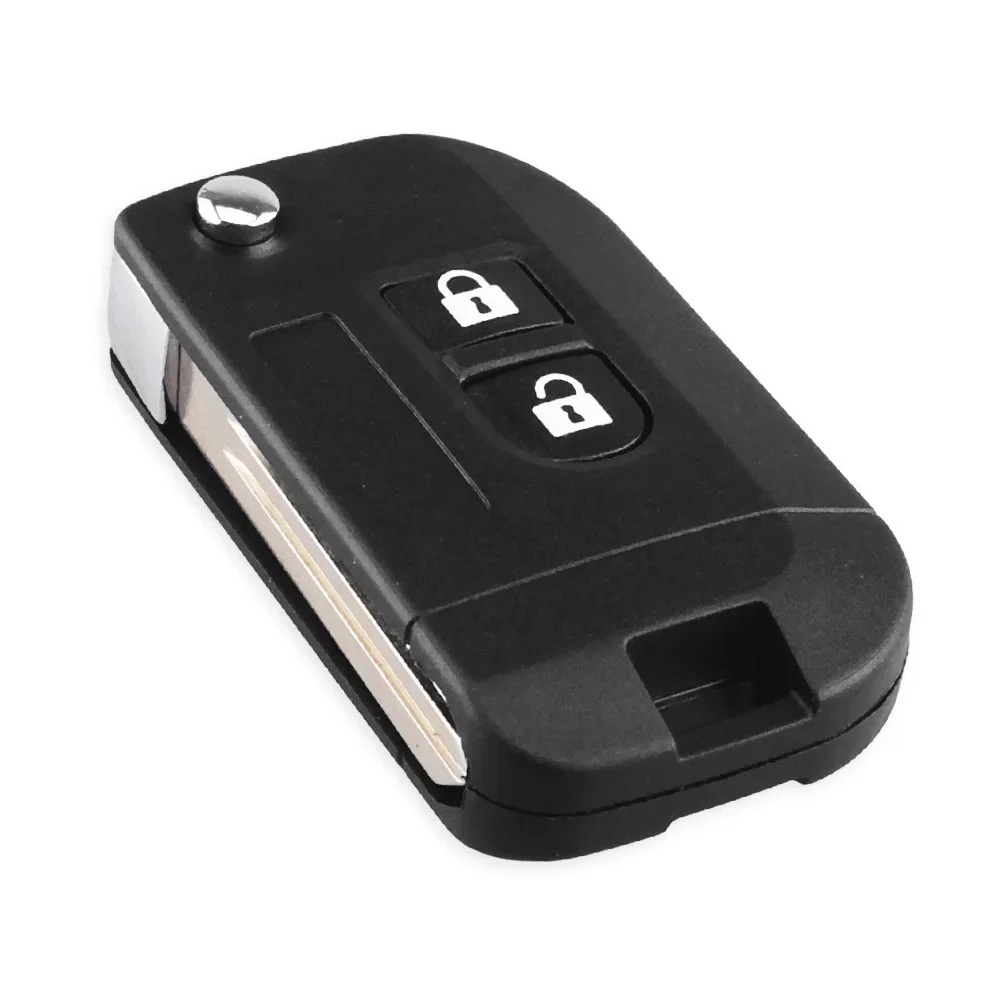 Car Key Shell KEYYOU 2 Buttons Modified Folding Remote Car Case Key For NISSAN Qashqai primera Micra Navara Almera Note Sunny