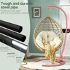 300lbs Hammock Chair Heavy Duty Hanging Chair Stand Only 360 Degree Rotation C Stand Frame, Patio Swings 4