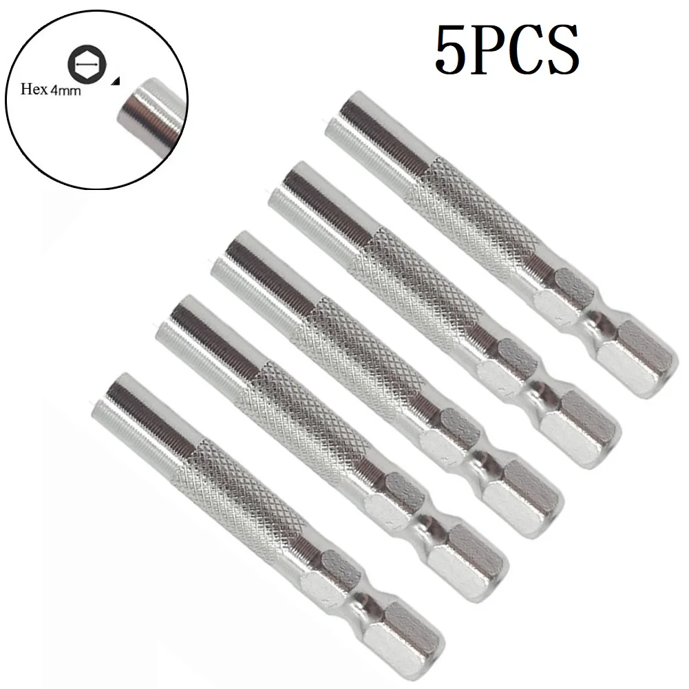

5pcs Hex Shank 6.35mm Insert Bit Adapter To 4mm Electric Screwdriver Socket Holder Micro Bit Adapter Magnetic Holder Tools