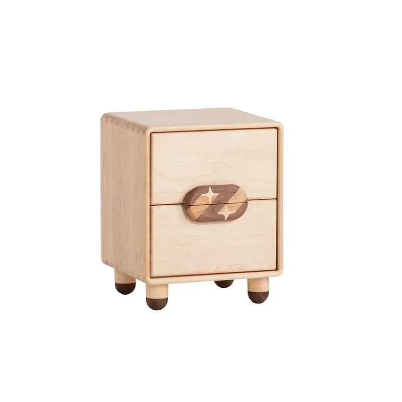 1Starry sky bedside table, double drawer children's simple locker