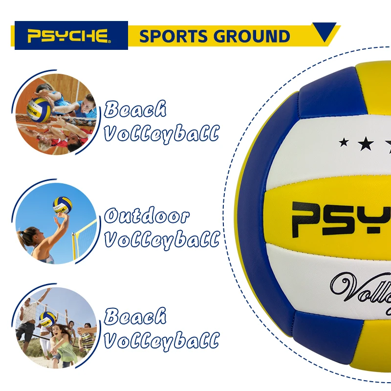 Psyche No.5 PVC volleyball Student Adult and Youth Training ball outdoor Competition Professional Game Volleyball
