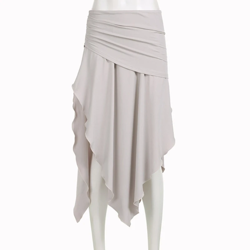 

Women Slim-Fit Party Bodycon Skirt High Split Long Skirts Streetwear Sexy Irregular Skirts Summer Charm Split Long Dropship