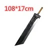 108cm  7 VII Sword Zack Fair Sword Weapon Final Cloud Strife Buster Sword Cosplay 1:1 Game Remake Sword Knife Safety PU 4
