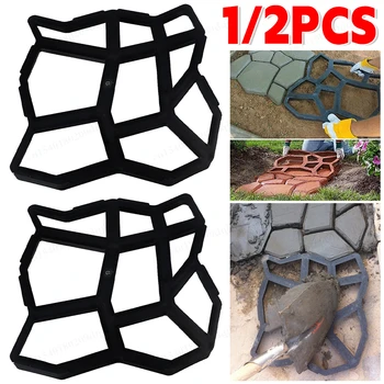 DIY Stone & Brick Path Paver Mold 1
