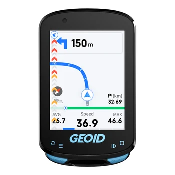 Computer GPS per Bicicletta GEOID, Navigazione Intelligente, Schermo a Colori, Contachilometri Wireless ANT+ WIFI, Tachimetro per Ciclismo