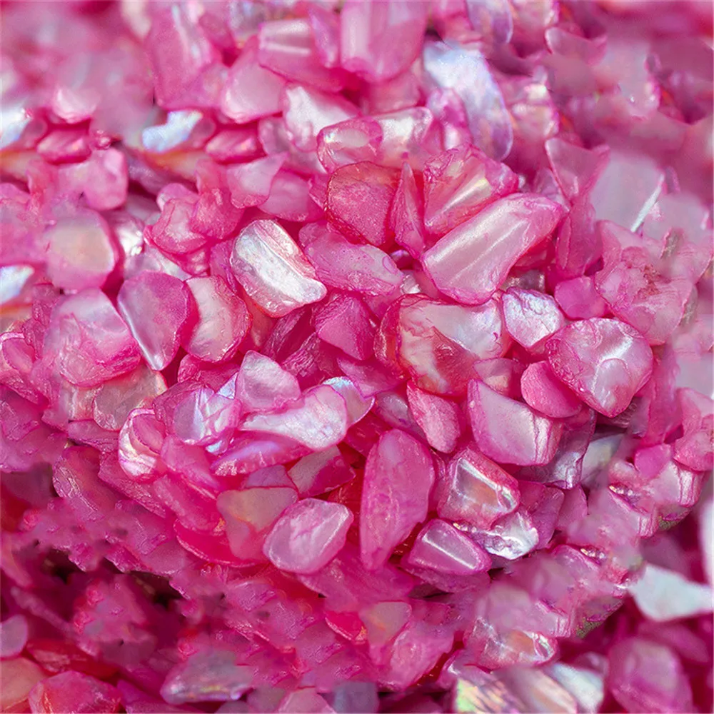 

Glitter Shell Pieces for Handicraft Making Decoration, Natural 3D Texture, Gradient Jewelry, Wholesale, 1000g per Bag