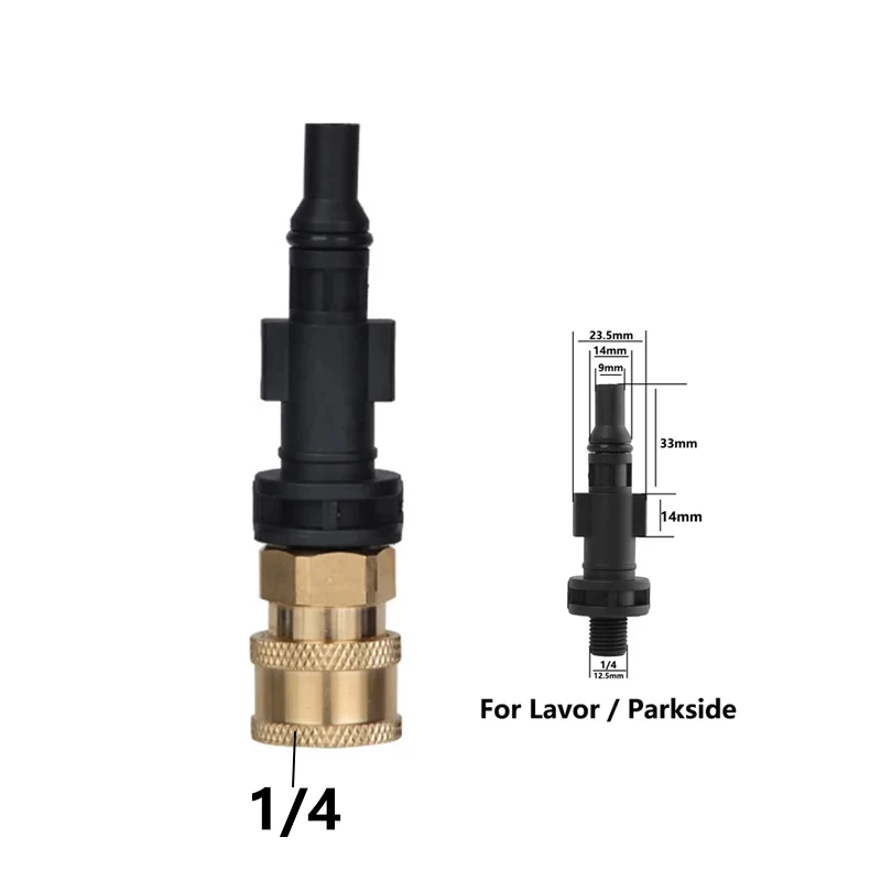 Quick Release Pressure Washer Adaptor for Water Gun and Car Washing