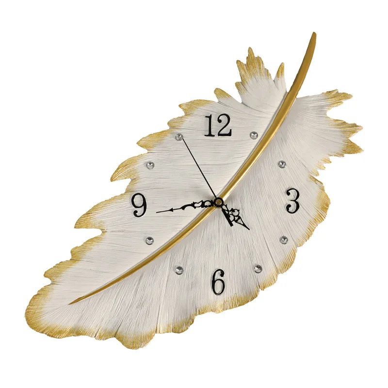 

Nordic feather clock Living room bedroom study modern luxury clocks Fashion creative decoration