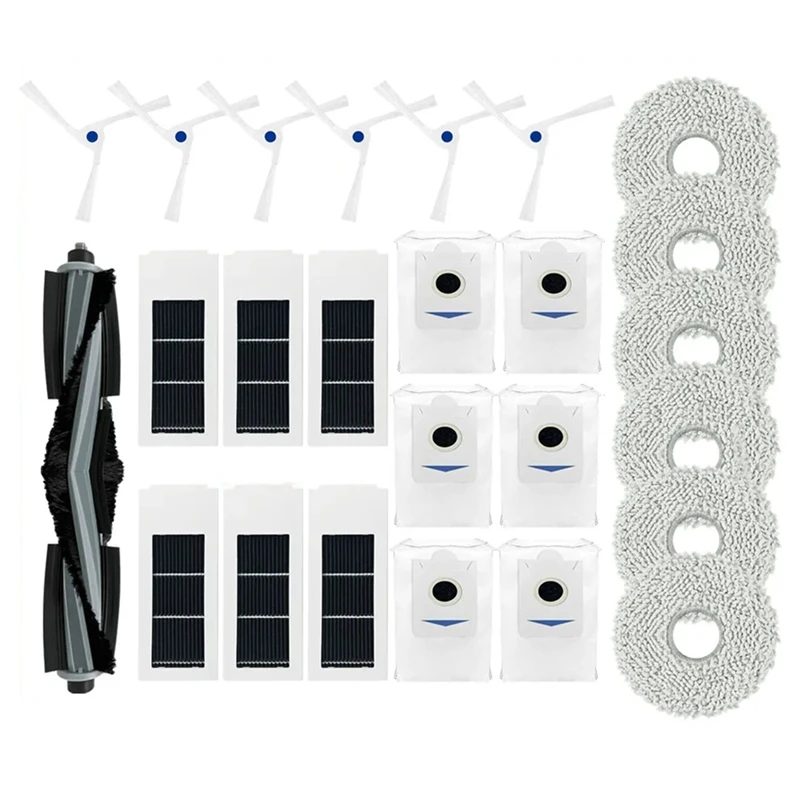 

Боковая щетка, Швабра, HEPA фильтр, пылесборник, сменный мешок Для Ecovacs Deebot X2 / X2 Omni / X2 Pro/DEX86, запасные части, аксессуары