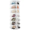 7-Tier Rotating Shoe Rack Tower, Free Standing 360° Revolving Organizer and Storage Hold Over 56 Pairs of Shoes, Shoe Cabinets 6