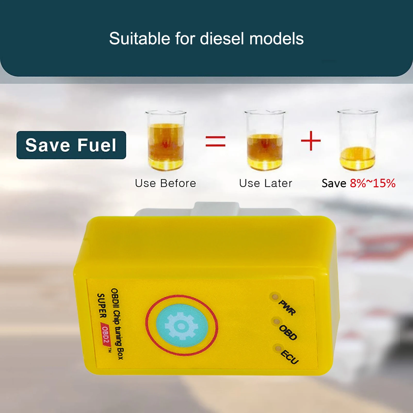 Car OBD2 Chip Tuning Box Eco Energy Fuels Saver Plug And Drive Oil Saver Car Replacement Petrol Plug