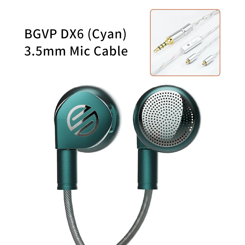 Audio Cable Dx6 Headset Bgvp DX6 In Ear Monitor MMCX Bass Metalen