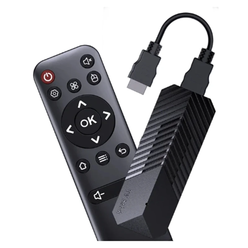 

T3mini Smart TV Stick Android 10 Поддержка 4K 3D HD 2,4G Wifi Smart TV Box H.265 1080P видео медиаплеер ТВ-приставка черный 1 комплект