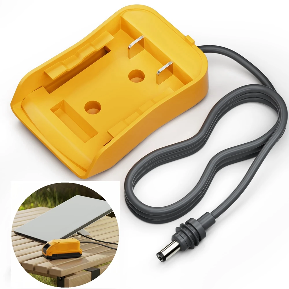 For Starlink Mini DC Power Cable For Dewalt 18V-20V Battery Adapter 18AWG Cable Plug and Play for Starlink Mini Accessories power adapter power cable