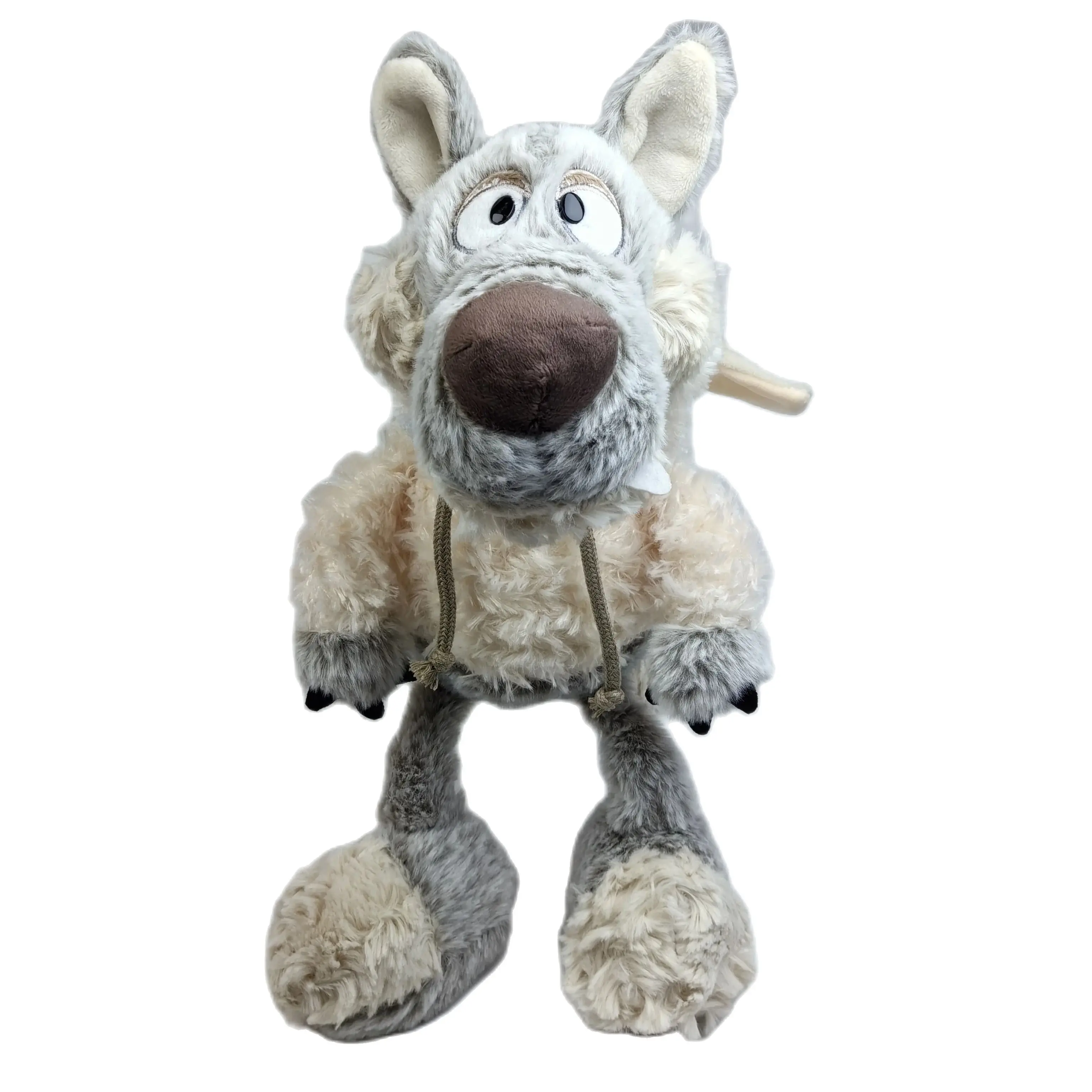 

Плюшевая игрушка в виде животного, 35-50 см, милый мультяшный Большой плохой волк, мягкая плюшевая кукла, подарок на день рождения, игрушки для создания атмосферы, реквизит