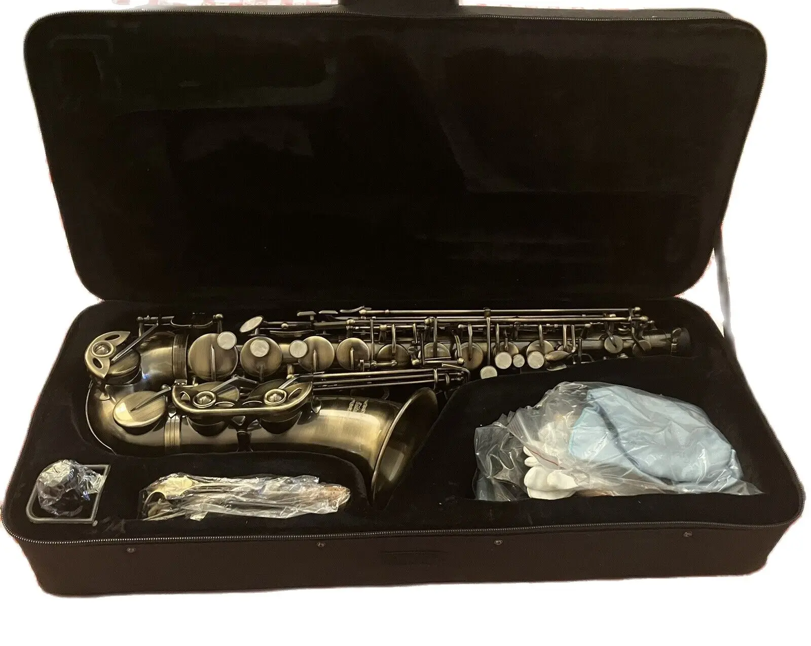 

Eastar альт-саксофон античный красный бронзовый винтажный Sax Eb E-flat полный комплект