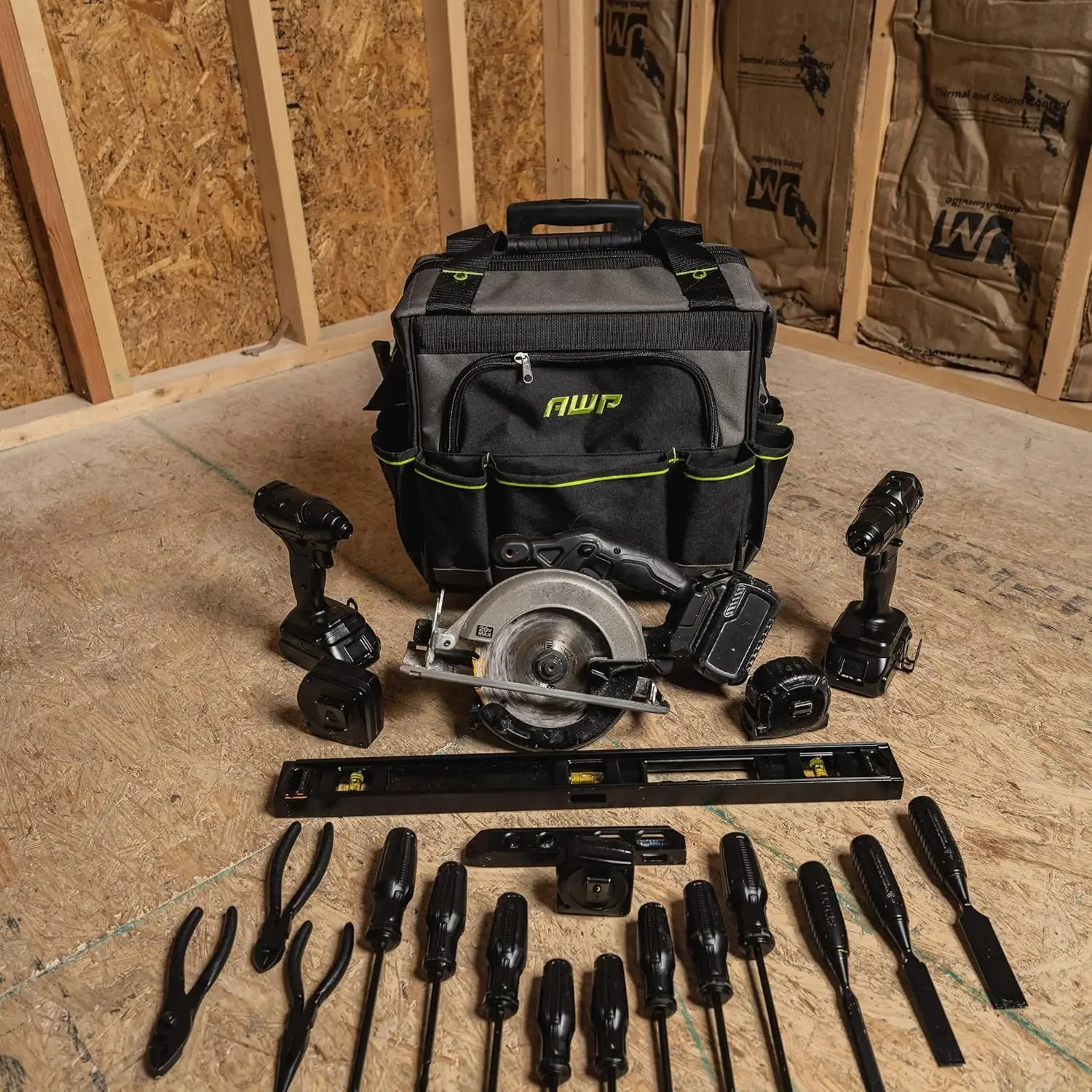 Rolling 14 Inch Tool Bag with Telescoping Rubber Handle and Heavy-Duty Wheel, Water-Resistant Construction 6