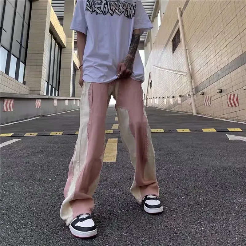 Pantalones vaqueros estilo Grunge para hombre y mujer, pantalón Vaquero recto estilo Hip Hop, ropa Y2K, 2022| | AliExpress