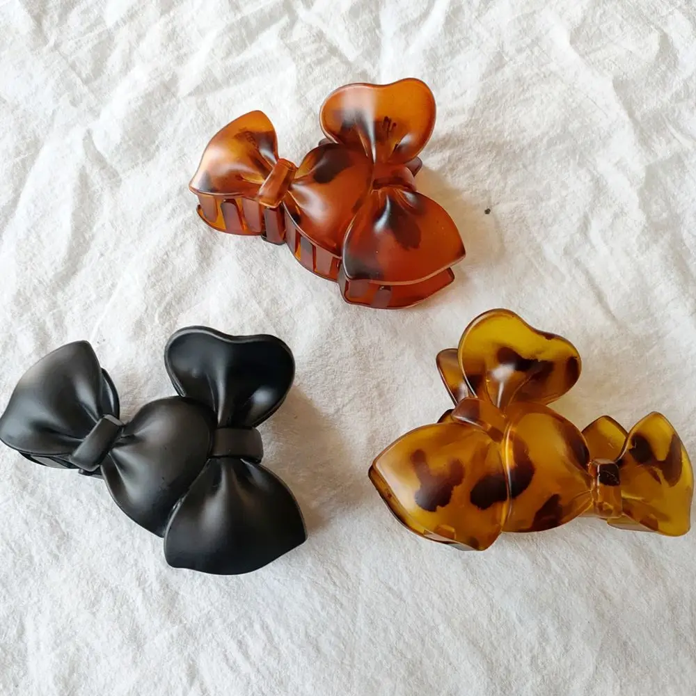 

Design Hair Accessories Daily Women Leopard Hair Clip Korean Style Hairpins Bow Knot Hair Claw Geometric Head Wear