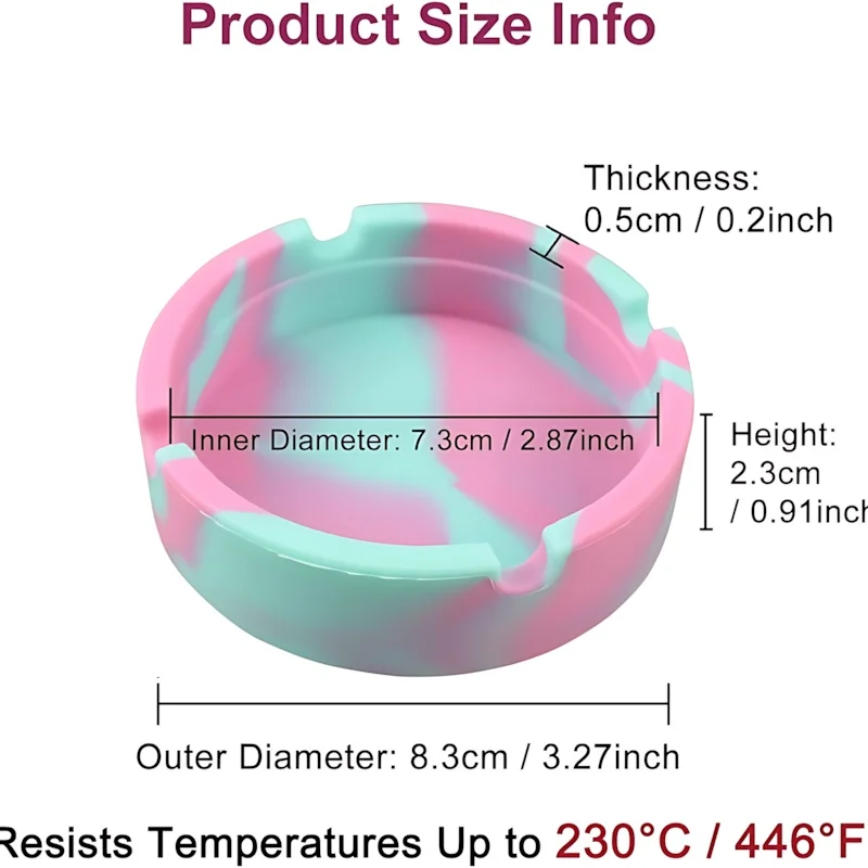Marble Pattern Silicone Ashtray Valentine's Day Gift for Him