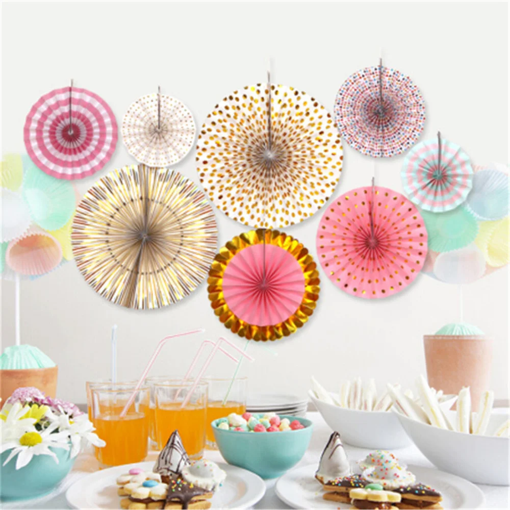 

6/8 шт. декоративные бумажные поделки для свадебной вечеринки, бумажные веера «сделай сам», подвесные бумажные цветы для свадьбы, дня рождения, вечеринки, фестиваля