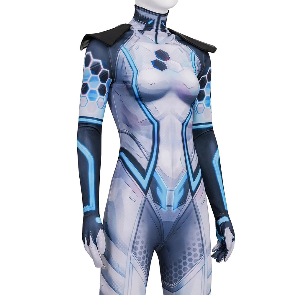 Marvel Rivals: Invisible Woman (Susan Storm Richards) | White Black Cosplay Costume 50 Marvel Rivals Invisible Woman Susan Storm Cosplay Costume for Women (Unofficial)