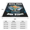 Throw Blanket Dog Man Dogman And Friend Micro Fleece Blanket Four Sizes Cartoon Portable Suitable For Sofa AntiPilling Blanket 5