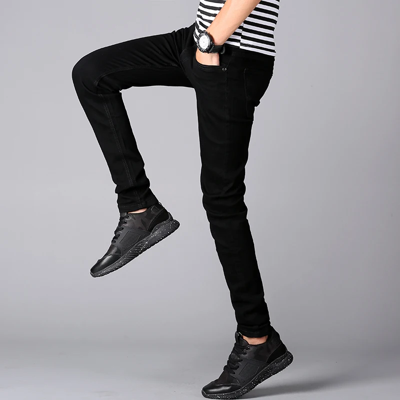 Good Quality Black gray blue Skinny Jeans Men Spring Summer Slim