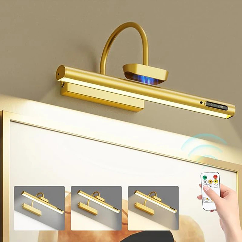 ภาพห้องนั่งเล่นระยะไกลโคมไฟติดผนังไร้สายภาพวาด Art จอแสดงผลแบตเตอรี่ดําเนินการภาพวาดภาพ L 1