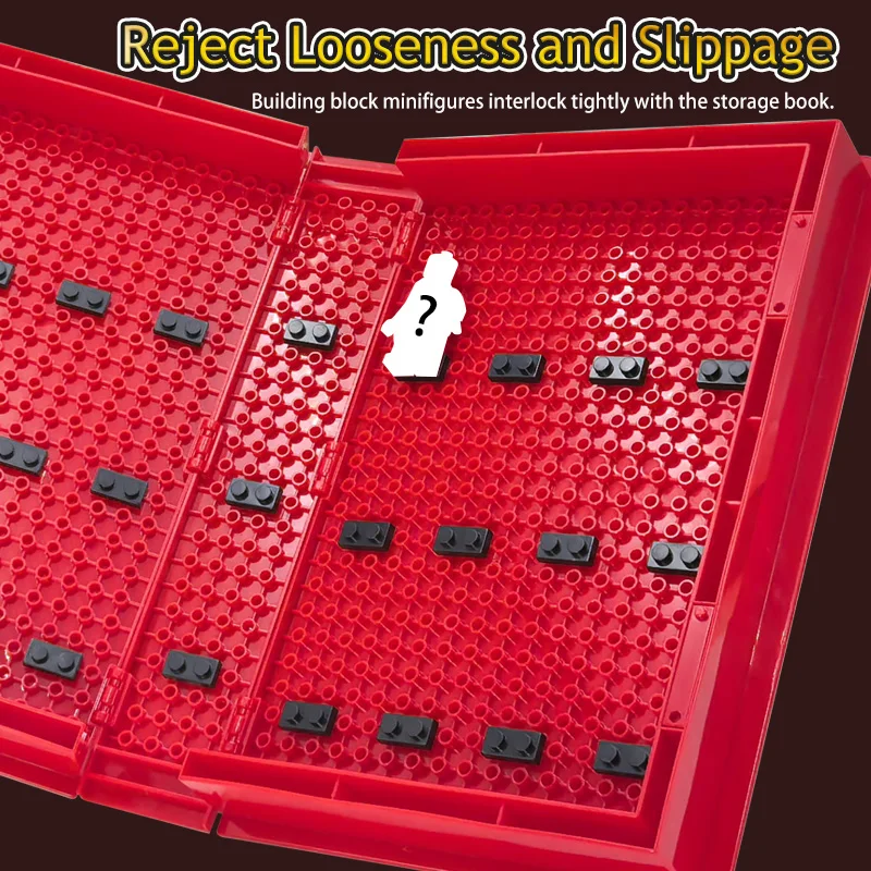 Elegant Minifigure Display Case & Stand - Dustproof Storage Organizer, Perfect Kids' Toy Gift with Openable Design