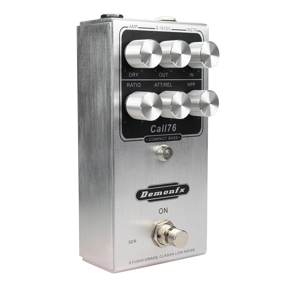 Demonfx Call76 Compact Bass Effect Pedal High Quantity Bass Compressor NEW